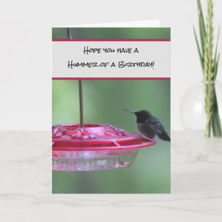 Carte Avoir un Anniversaire de colibri