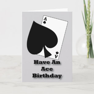 Carte Avoir Un Anniversaire De L'Ace