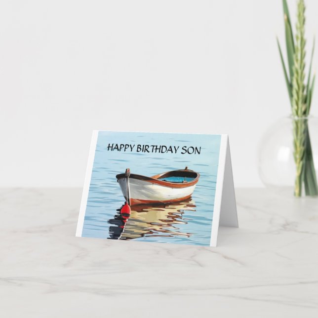 CARTE AVOIR UN "ANNIVERSAIRE" TRÈS HEUREUX À "FILS" (Devant)