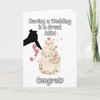 Carte Avoir un Mariage est un bon crime Alibi