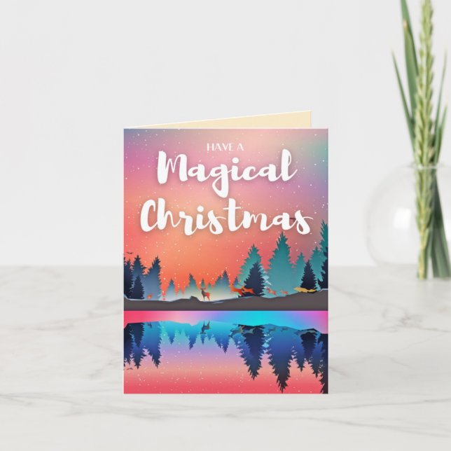 Carte Avoir Un Noël Magique (Devant)
