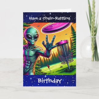 Carte Avoir une chaîne de rotin anniversaire | Disk Golf