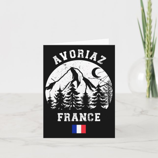 Carte Avoriaz France Alpes Station de ski alpin Ski fran (Devant)