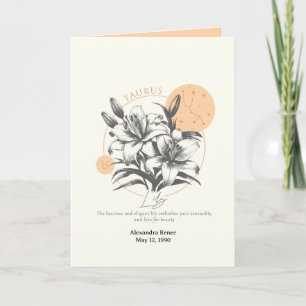 Carte Avril à mai Fleur de naissance Personnalisé Annive