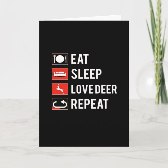 Carte Awesome Deer Lover Creative MoFolded Greeting Card (Devant)