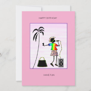 Carte Awesome Music Star anniversaire