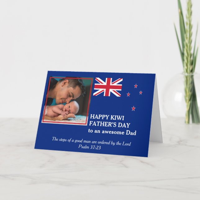 Carte Awesome NZ KIWI Papa Fête des pères (Devant)