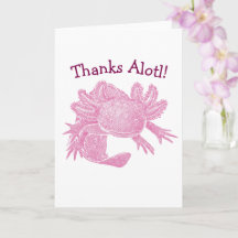 Carte Axolotl - Merci Alotl! - ROSE