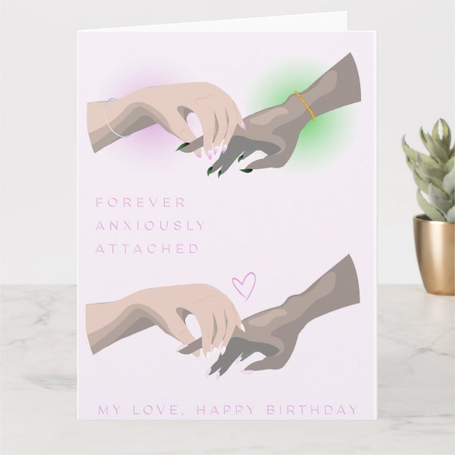 Carte Ayez Un Anniversaire Heureux Et Délicat (Petite plante)