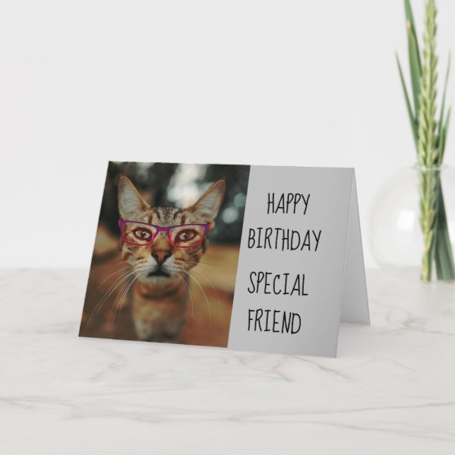 Carte Ayez un effet Purr Chat Kitten Anniversaire Amusan (Devant)