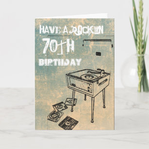 Carte Ayez un soixante-dixième anniversaire de Rockin !