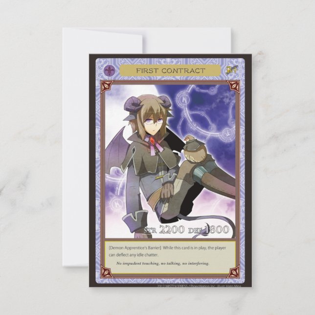 Carte AZ card - First Contract (Devant)