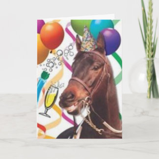 Carte B-Day pour Cheval de fête