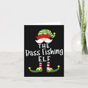Carte B Fishing Elf Group Noël Funny Pajama Party