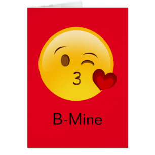 Carte B-Mine Emoji Valentin