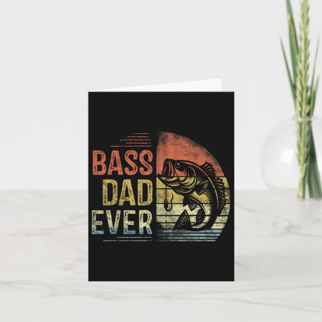 Carte B Papa Jamais Pêche Cadeaux Papa Anniversaire Vint (Devant)