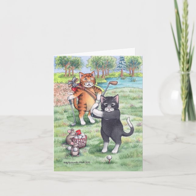 Carte B & T #55 Golf Note d'anniversaire (Devant)