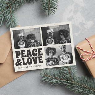 Carte B&W Funky Super Joyeux Noël Photo Noël