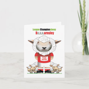 Carte Ba, a, a, arnsley (Barnsley) Funny Football Card