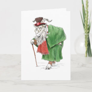 Carte Baaa, Humbug ! La chèvre Ebeneezer Scrooge