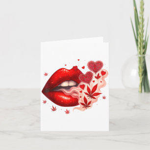 Carte Babe amoureuse de cannabis pour la Saint-Valentin