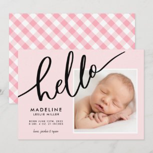 Carte BABY ANNOUNCEMENT Add Your Photo