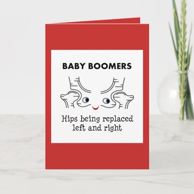 Carte Baby boomers - hanches étant remplacées à gauche (Devant)