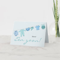 Baby Boy Dutch Félicitations