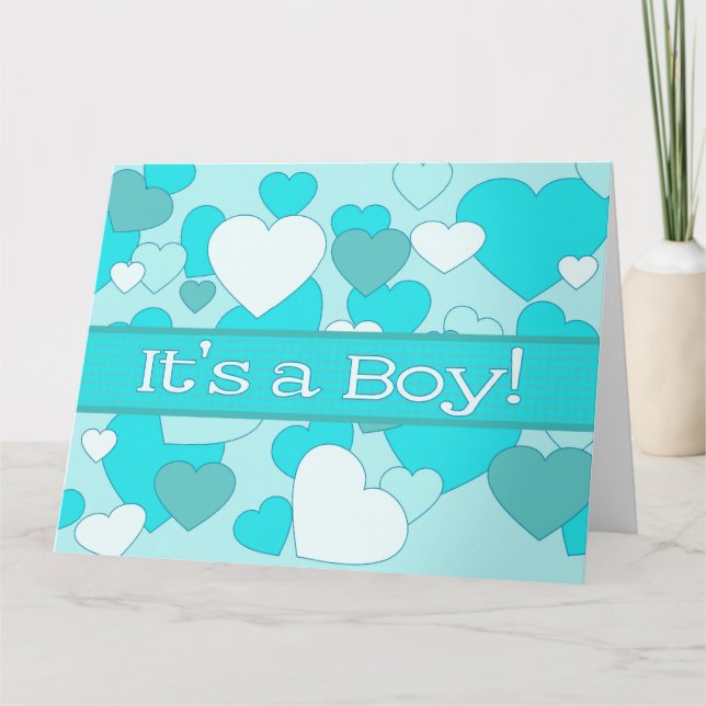Carte Baby Boy félicitations (Devant)