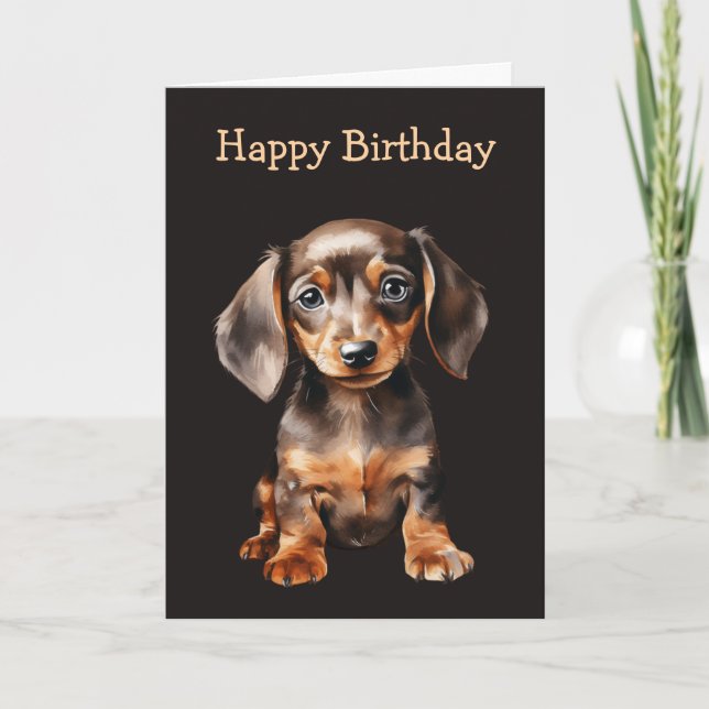 Carte Baby Dachshund (Devant)