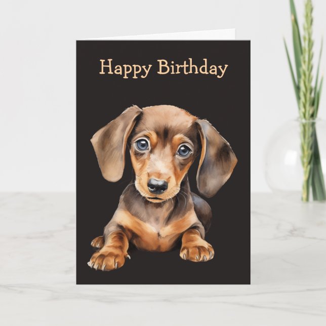 Carte Baby Dachshund (Devant)