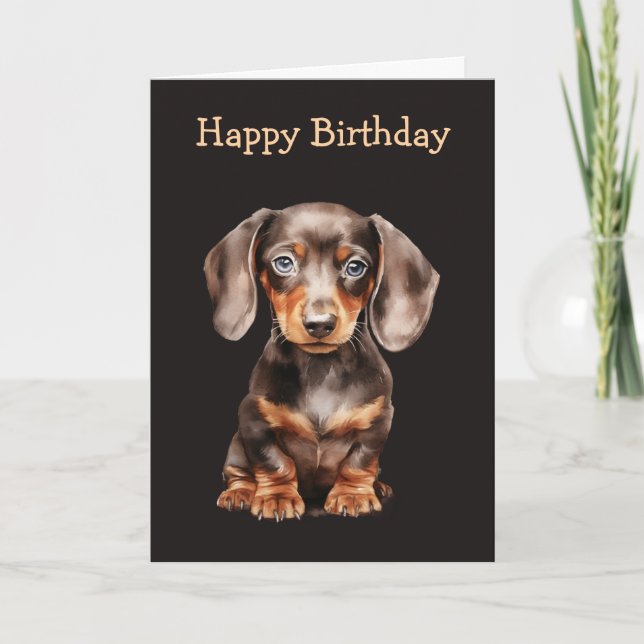 Carte Baby Dachshund (Devant)