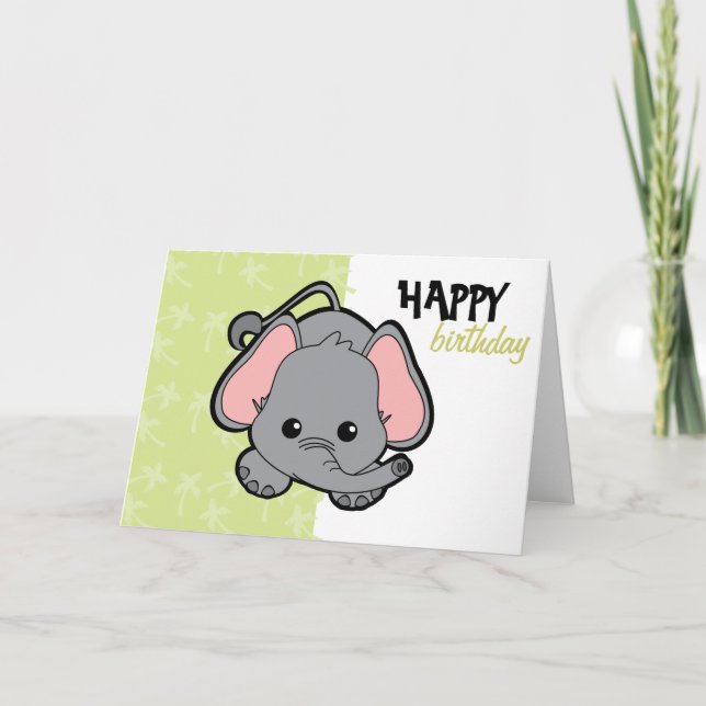 Carte Baby Elephant Cutie (Devant)