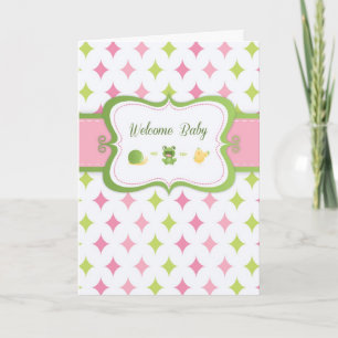 Carte Baby Girl, Bienvenue