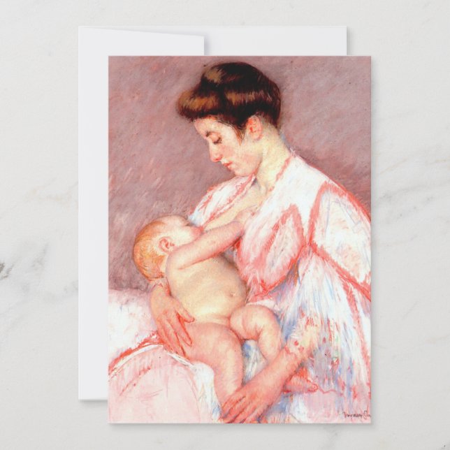 Carte Baby John Être nourri | Mary Cassatt (Devant)