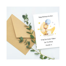 Baby Loss Brother Birthday Remembrance Card