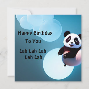 Carte Baby Panda Bubbles,