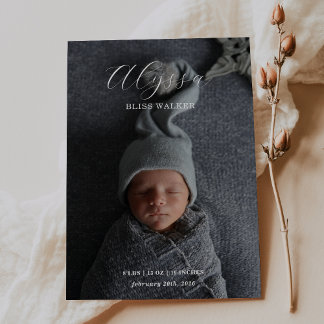 Carte Baby Photo Announcement card