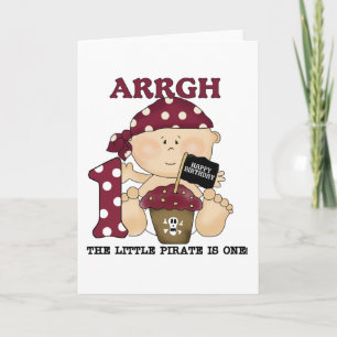 Carte Baby Pirate 1er Anniversaire Tshirts et cadeaux
