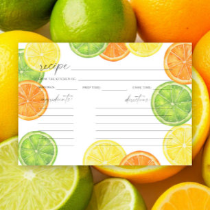 Carte Baby shower au citron aquarelle