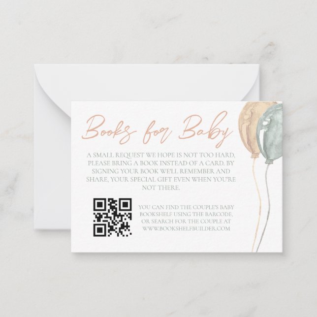 Carte Baby shower Balloons (Devant)