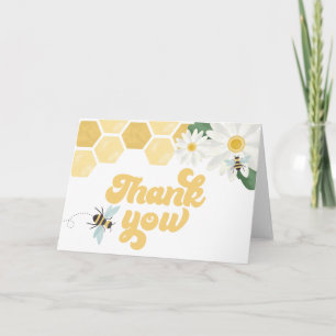 Carte Baby shower d'abeilles Merci