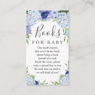 Carte Baby shower de demande de réservation Blue H