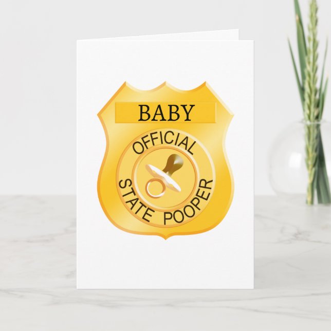 Carte Baby shower de l'État pauvre (Devant)