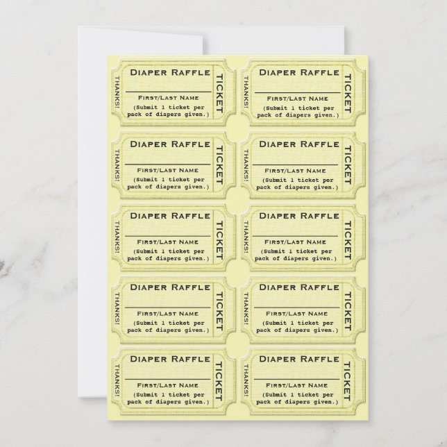 Carte Baby shower des billets de rabat (Devant)