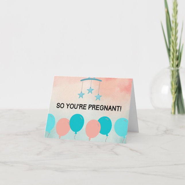 Carte baby shower, Félicitations, Carte de grosses (Devant)
