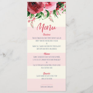 Carte Baby shower Floral