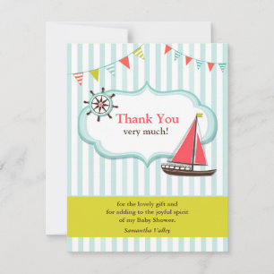 Carte Baby shower Merci