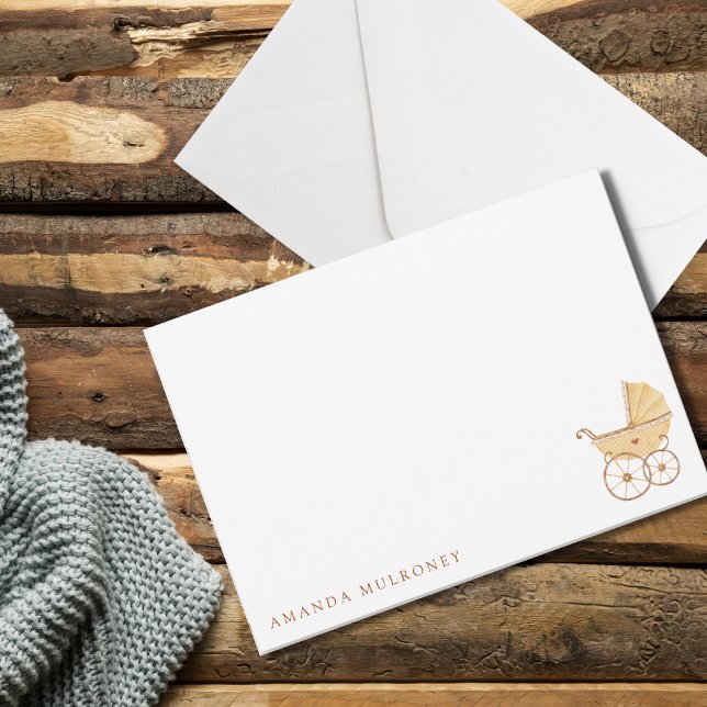 Carte baby shower Merci plat (Créateur téléchargé)