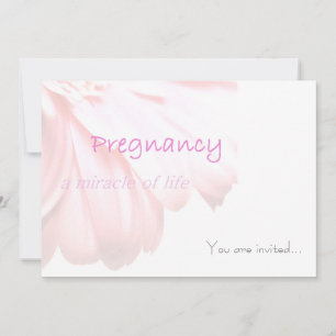 Carte Baby shower Miracle Invitation